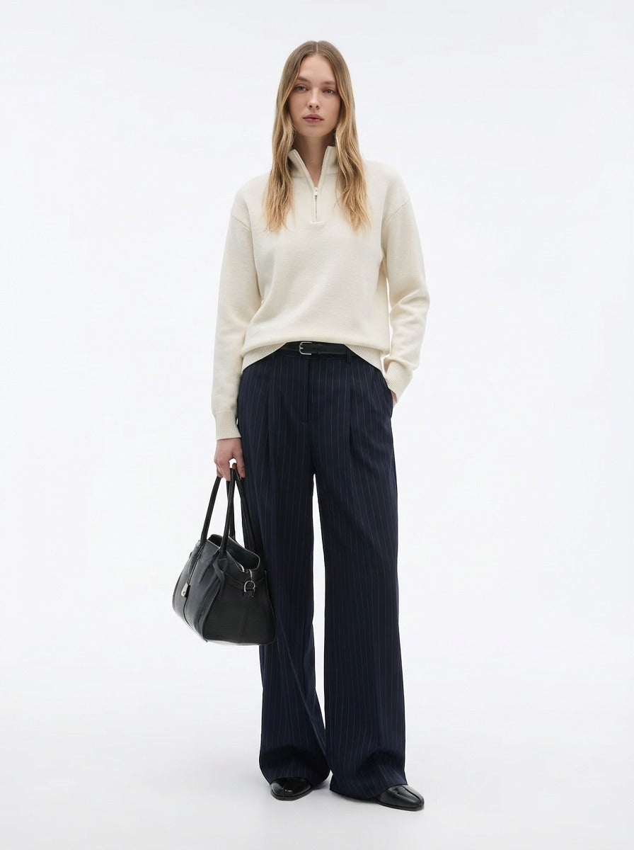 White Quarter zipper