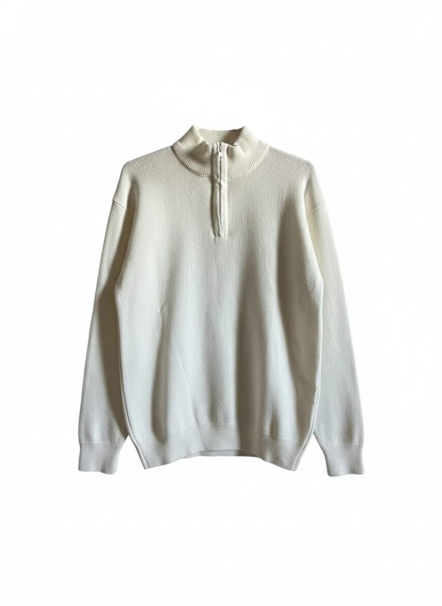 White Quarter zipper