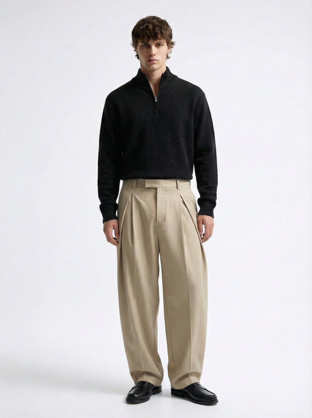 Black Quarter Zipper