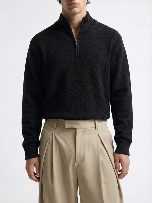 Black Quarter Zipper